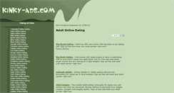 Desktop Screenshot of adult-dating.kinky-ads.com